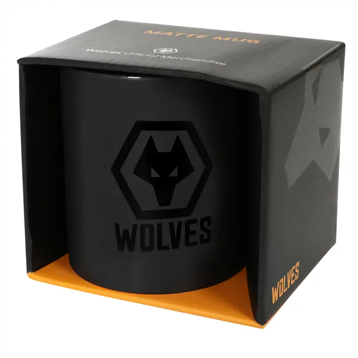 Wolves Kits Shop | Official Black Out Midnight Matte Mug Wolverhampton Wanderers Apparel